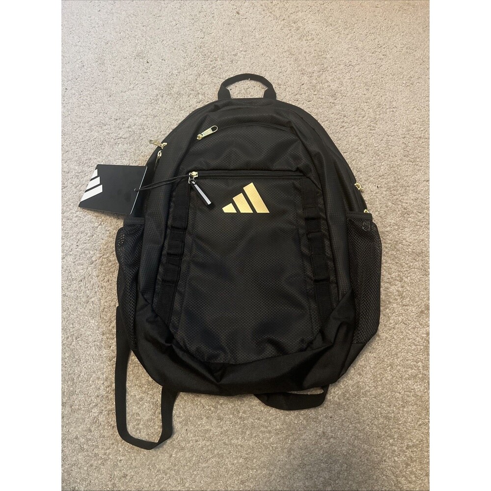 Adidas Excelerator Backpack - Black Gold - New With Tags